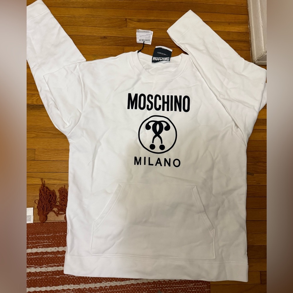 Moschino Milano white sweatshirt